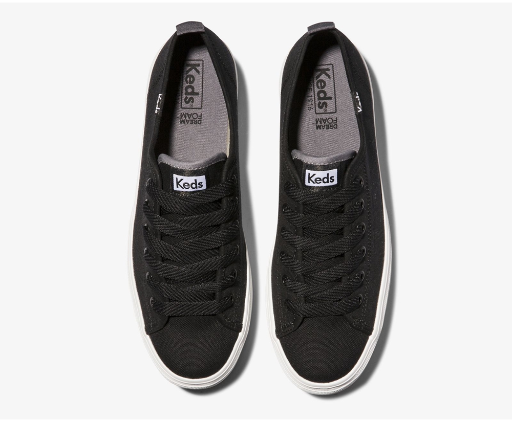 Tenis Keds Mujer Negros - Triple Up Lona - 8590-ETRXA